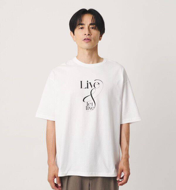 BEAUTY&YOUTH UNITED ARROWS「＜ESPOIR＞LIVE & LET LIVE Tシャツ」|Tシャツ・カットソー|