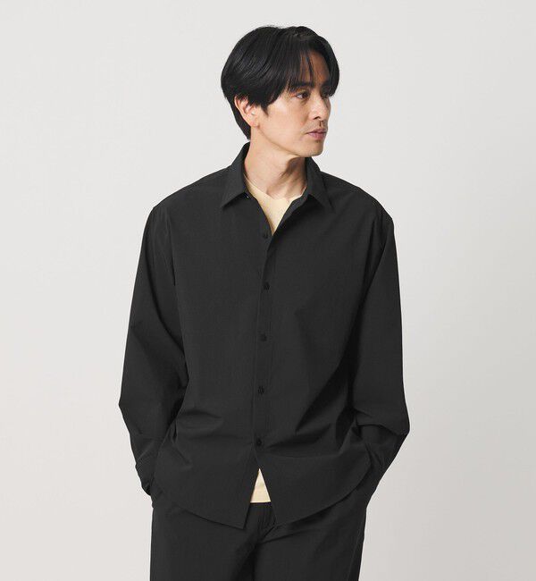 BEAUTY&YOUTH UNITED ARROWS「360&deg;MASTER ヴァーブ ロングスリーブ シャツ セットアップ対応 撥水 ストレッチ ウォッシャブル」|シャツ・ブラウス|BLACK