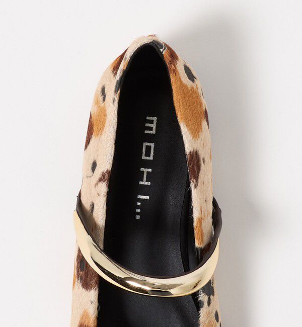 BEAUTY&YOUTH UNITED ARROWS「【別注】＜MOHI...＞ヘアレザー メタルストラップ フラットシューズ」|ローファー|