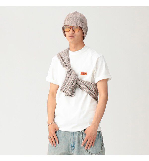 BEAMS「【別注】UNIVERSAL OVERALL / ロゴTシャツ」|Tシャツ・カットソー|