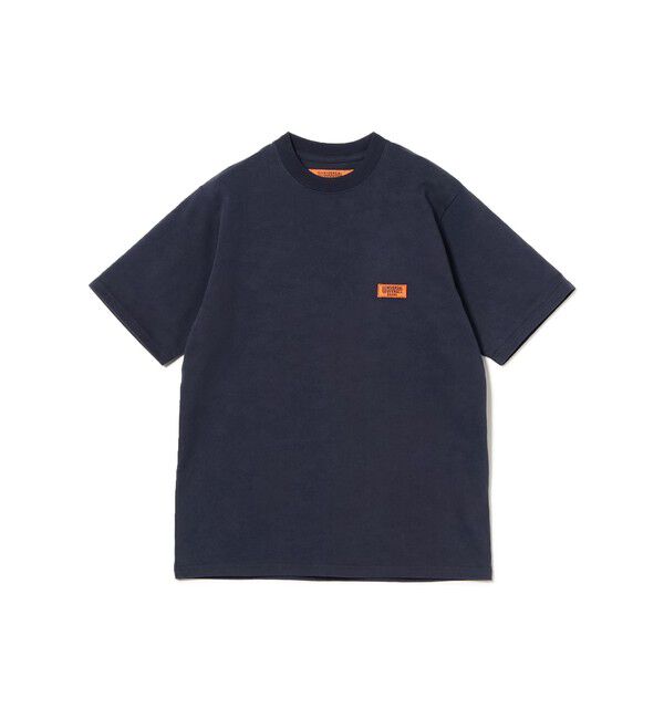 BEAMS「【別注】UNIVERSAL OVERALL / ロゴTシャツ」|Tシャツ・カットソー|NAVY
