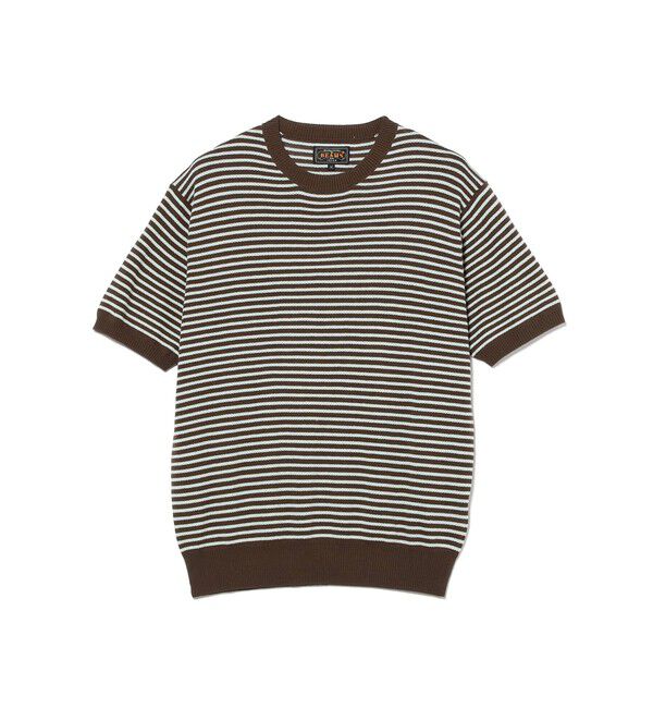 BEAMS PLUS「Knit Tee Dot Pattern Jacquard」|Tシャツ・カットソー|