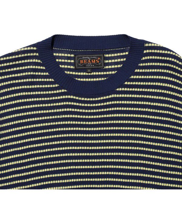 BEAMS PLUS「Knit Tee Dot Pattern Jacquard」|Tシャツ・カットソー|