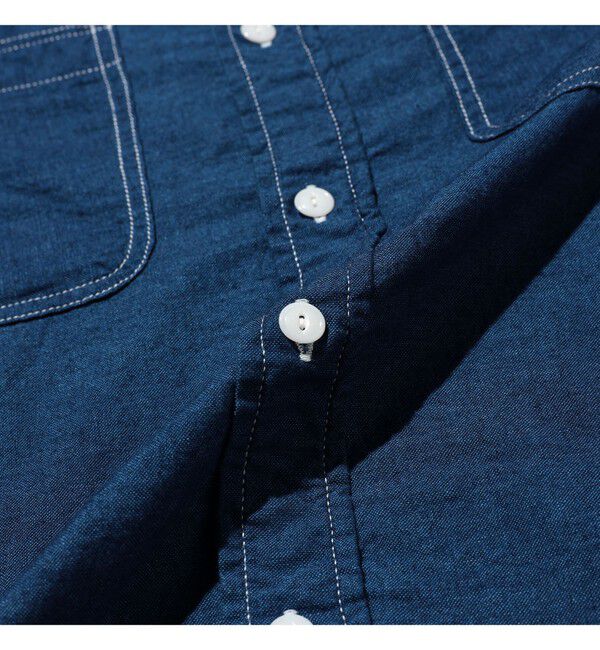 BEAMS PLUS「WORK Plain Indigo Chambray」|シャツ・ブラウス|