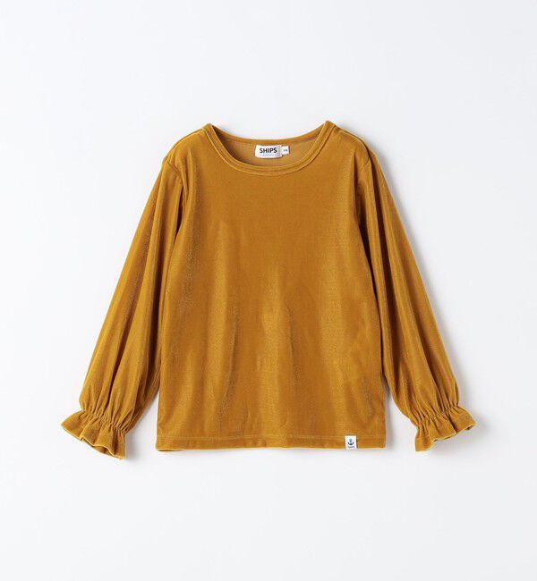 SHIPS Colors 「SHIPS Colors:90～140cm /〈洗濯機可能〉シアー ベロア トップス◇」|Tシャツ・カットソー|
