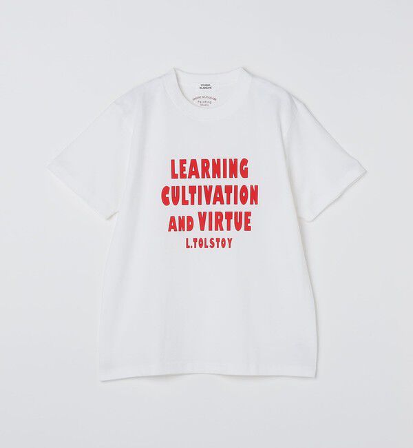 SHIPS「SHIPS: アマネ ムラカミ プリント Tシャツ」|Tシャツ・カットソー|オフホワイト