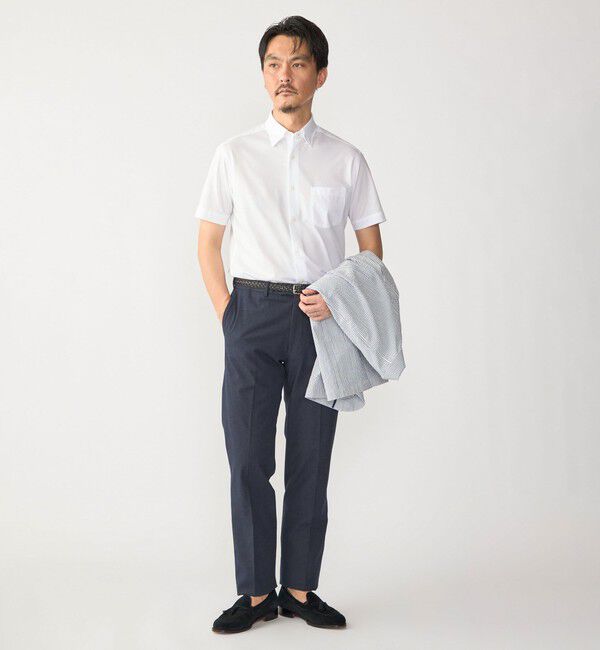 SHIPS「SHIPS:〈FUNCTION〉Albini &times; RENU(R) 半袖 ジャージー ソリッド シャツ」|シャツ・ブラウス|