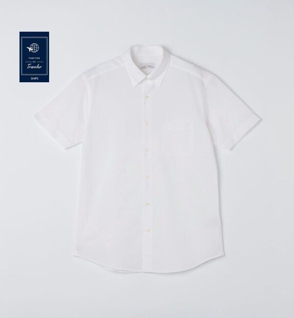 SHIPS「SHIPS:〈FUNCTION〉Albini &times; RENU(R) 半袖 ジャージー ソリッド シャツ」|シャツ・ブラウス|