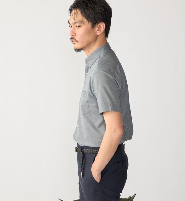 SHIPS「SHIPS:〈FUNCTION〉Albini &times; RENU(R) 半袖 ジャージー ソリッド シャツ」|シャツ・ブラウス|