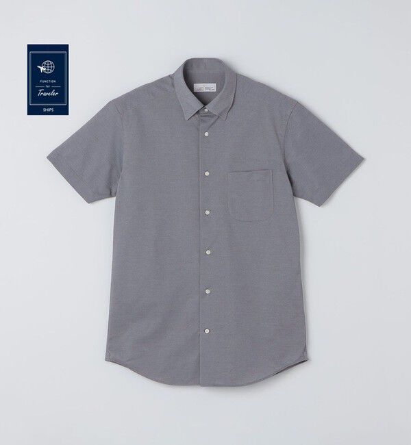 SHIPS「SHIPS:〈FUNCTION〉Albini &times; RENU(R) 半袖 ジャージー ソリッド シャツ」|シャツ・ブラウス|