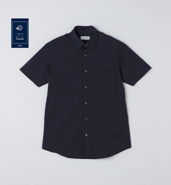 SHIPS「SHIPS:〈FUNCTION〉Albini &times; RENU(R) 半袖 ジャージー ソリッド シャツ」|シャツ・ブラウス|
