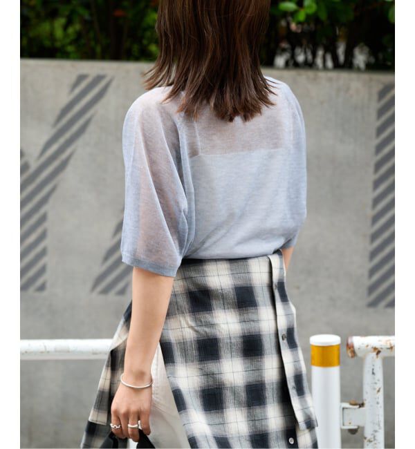 OUTDOOR PRODUCTS Usual Things「シアーニットプリントTEE」|Tシャツ・カットソー|