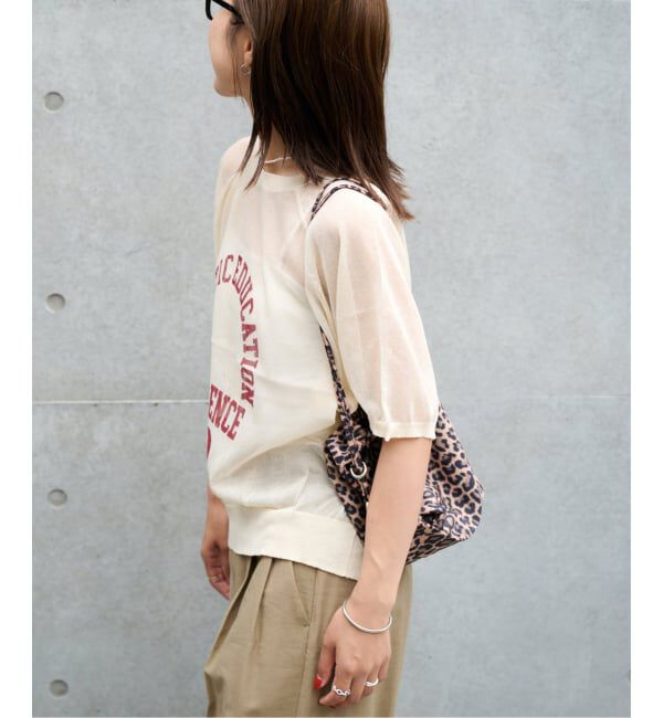 OUTDOOR PRODUCTS Usual Things「シアーニットプリントTEE」|Tシャツ・カットソー|