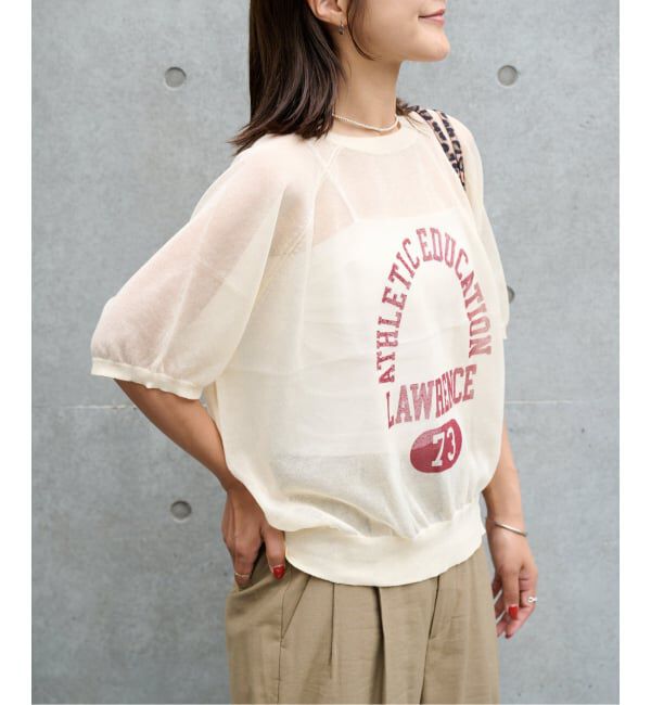 OUTDOOR PRODUCTS Usual Things「シアーニットプリントTEE」|Tシャツ・カットソー|
