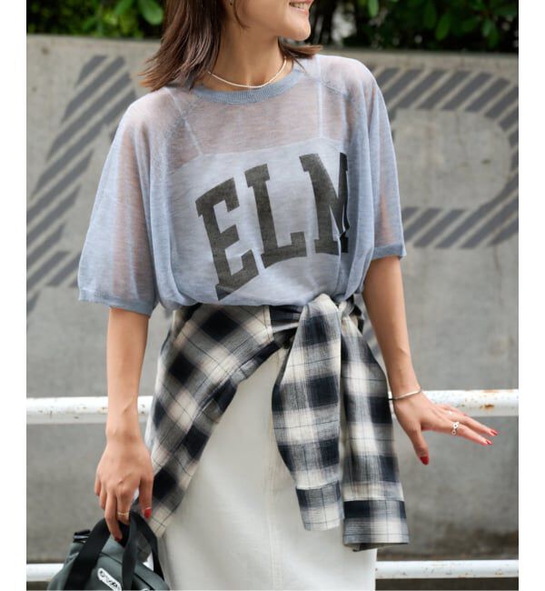 OUTDOOR PRODUCTS Usual Things「シアーニットプリントTEE」|Tシャツ・カットソー|グレーA