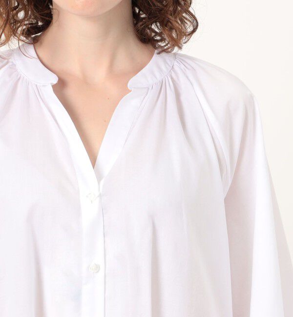 TOMORROWLAND BUYING WEAR「BOURRIENNE FLIRT コットン ギャザーブラウス」|シャツ・ブラウス|