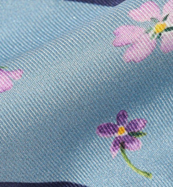 TOMORROWLAND GOODS「ATELIER TOMORROW FLOWER LETTER シルク ツイリースカーフ」|バンダナ・スカーフ|