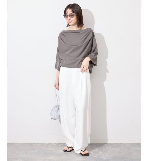 SLOBE IENA「ニュアンスネックBIG TEE」|Tシャツ・カットソー|