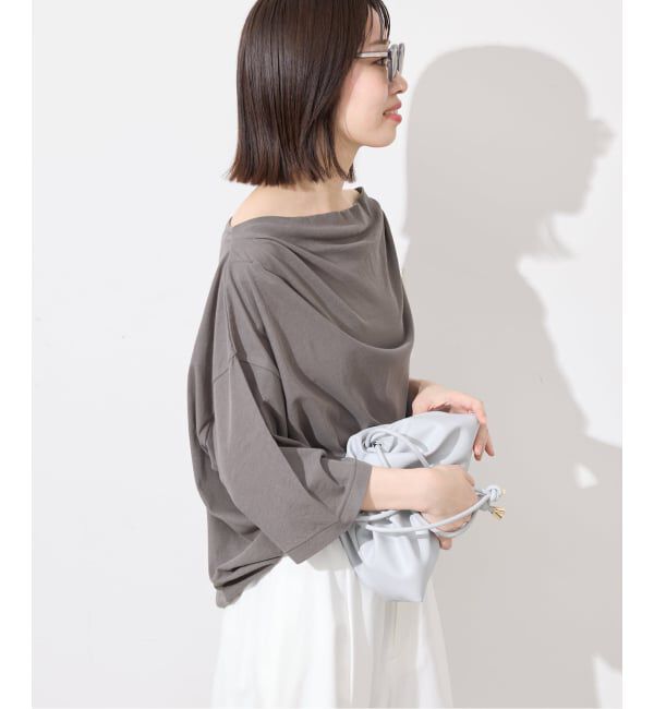SLOBE IENA「ニュアンスネックBIG TEE」|Tシャツ・カットソー|