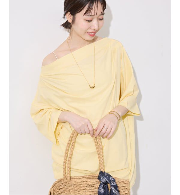 SLOBE IENA「ニュアンスネックBIG TEE」|Tシャツ・カットソー|