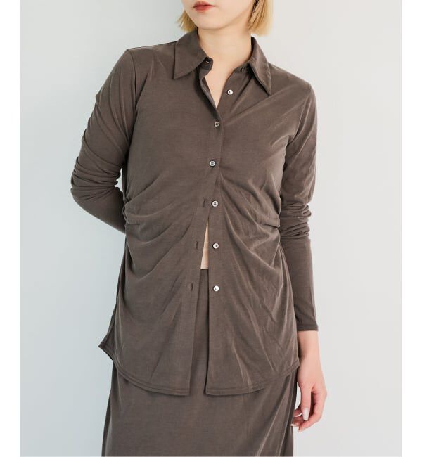 IENA LA BOUCLE「《予約》IENA LA BOUCLE フィブリルシャツカットソー」|シャツ・ブラウス|