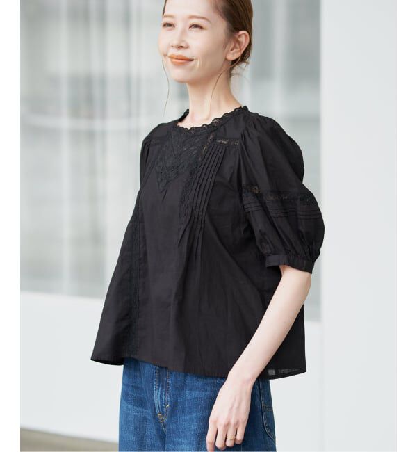SLOBE IENA「《WEB限定/追加予約》マニーレースブラウス」|シャツ・ブラウス|