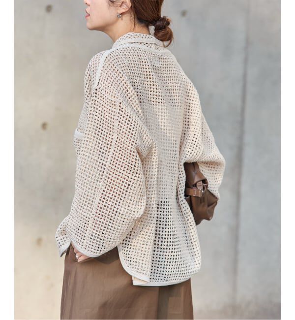 JOURNAL STANDARD「別注【ARMY TWILL/アーミーツイル】Cotton Mesh Shirt」|カーディガン|