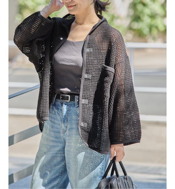 JOURNAL STANDARD「別注【ARMY TWILL/アーミーツイル】Cotton Mesh Shirt」|カーディガン|