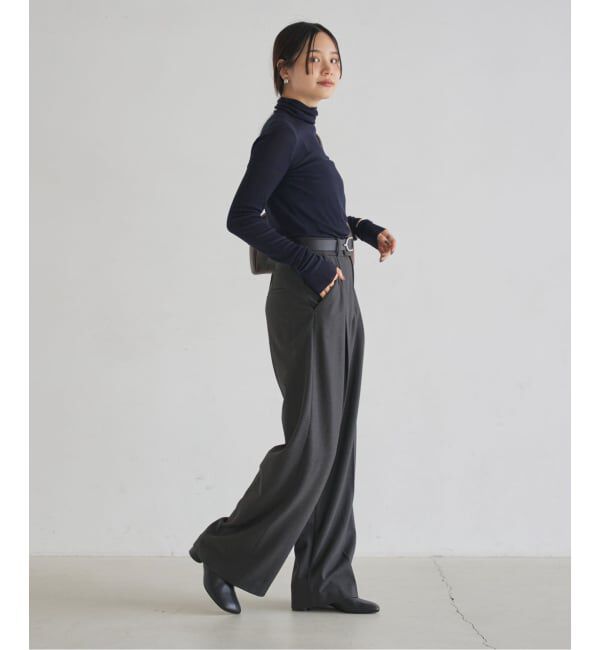 NOBLE「《WEB限定追加予約》TRツイル裏起毛スラックスパンツ」|スラックス|