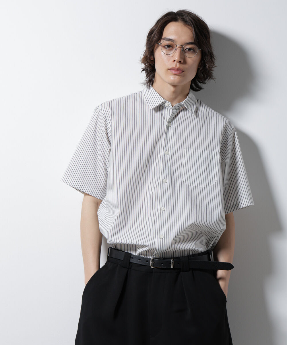 NANO universe「「ICE FLOW LINEN」バリエーションシャツ 半袖」|シャツ・ブラウス|