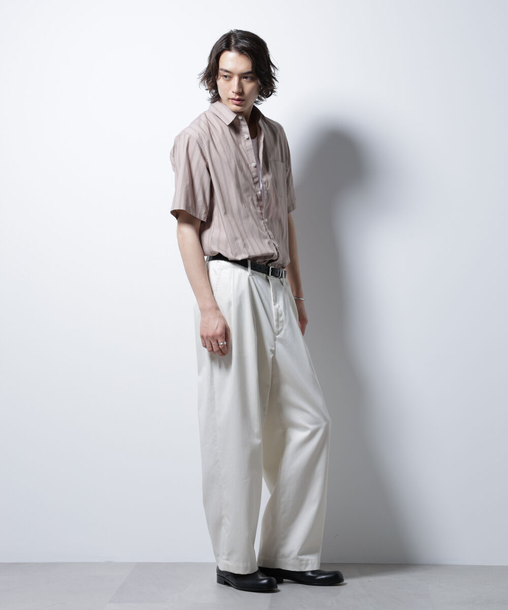 NANO universe「「ICE FLOW LINEN」バリエーションシャツ 半袖」|シャツ・ブラウス|