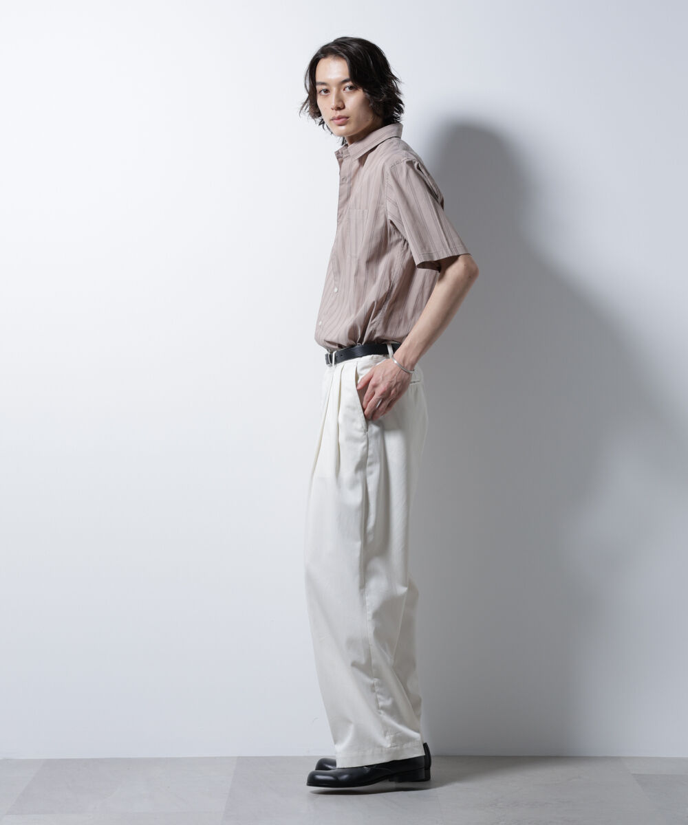 NANO universe「「ICE FLOW LINEN」バリエーションシャツ 半袖」|シャツ・ブラウス|
