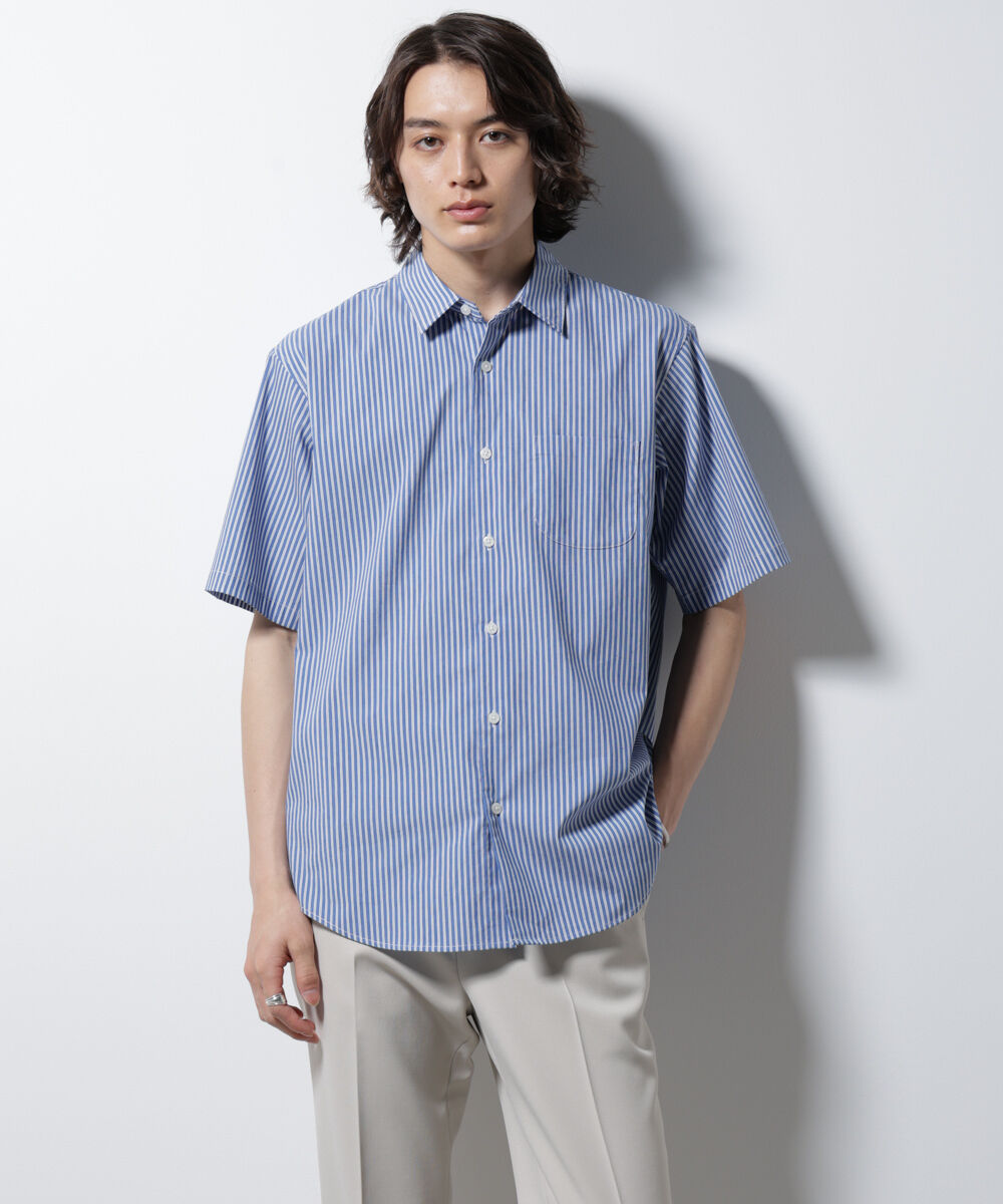 NANO universe「「ICE FLOW LINEN」バリエーションシャツ 半袖」|シャツ・ブラウス|