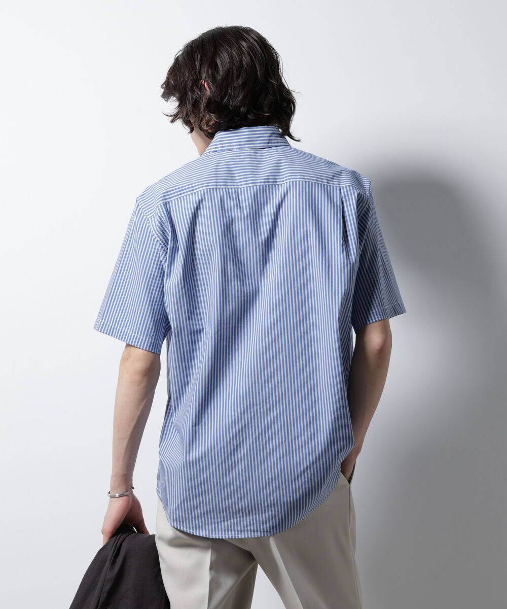 NANO universe「「ICE FLOW LINEN」バリエーションシャツ 半袖」|シャツ・ブラウス|