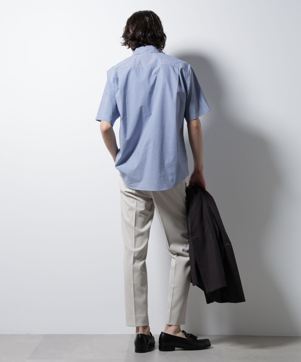 NANO universe「「ICE FLOW LINEN」バリエーションシャツ 半袖」|シャツ・ブラウス|