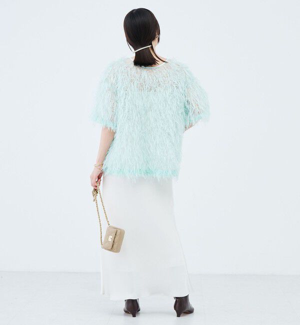 NOLLEY'S sophi「ウォッシャブルシアーロングフェザー両前Tブラウス」|シャツ・ブラウス|