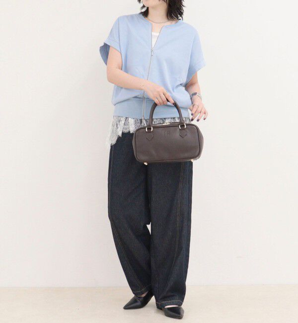 fredy emue「ミニ裏毛前開きZIPプルオーバー」|Tシャツ・カットソー|