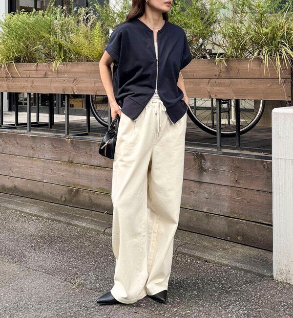 fredy emue「ミニ裏毛前開きZIPプルオーバー」|Tシャツ・カットソー|
