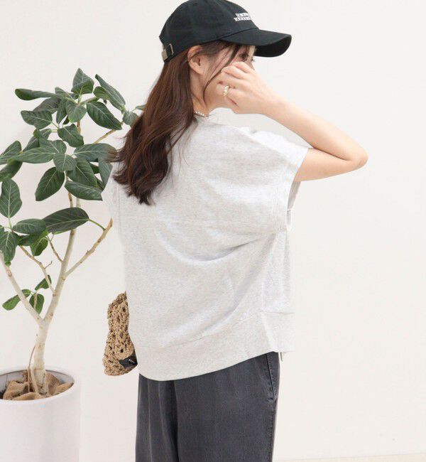 fredy emue「ミニ裏毛前開きZIPプルオーバー」|Tシャツ・カットソー|