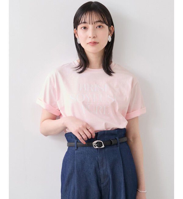 VIS「フォト＆ロゴアソートプリントTシャツ/接触冷感・汗染み防止」|Tシャツ・カットソー|