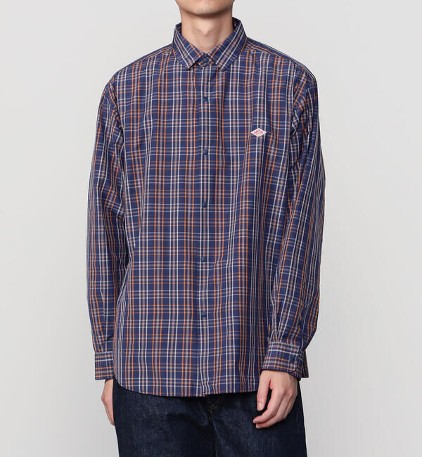 DANTON「DANTON | ナイロンタフタ レギュラーカラー長袖シャツ MEN」|シャツ・ブラウス|