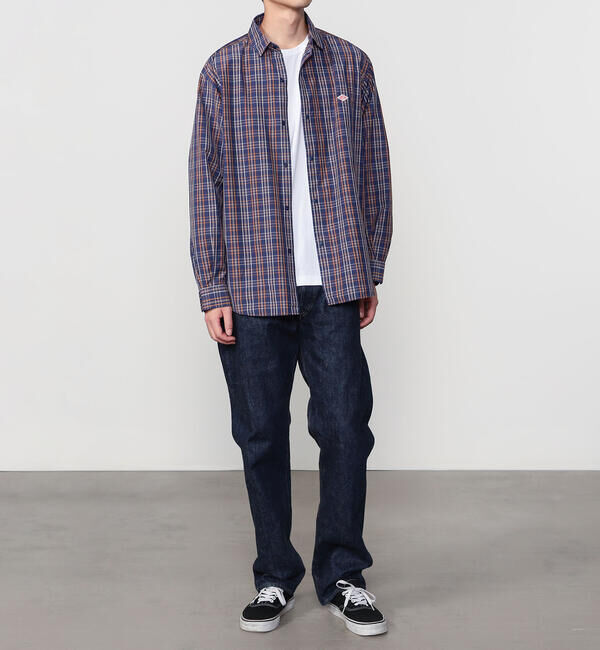 DANTON「DANTON | ナイロンタフタ レギュラーカラー長袖シャツ MEN」|シャツ・ブラウス|