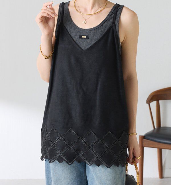  「【着回しアイテム】リブタンクトップ」|Tシャツ・カットソー|