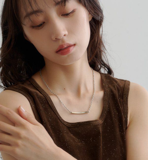  「【fiw.】シンプルプレートネックレス」|ネックレス|