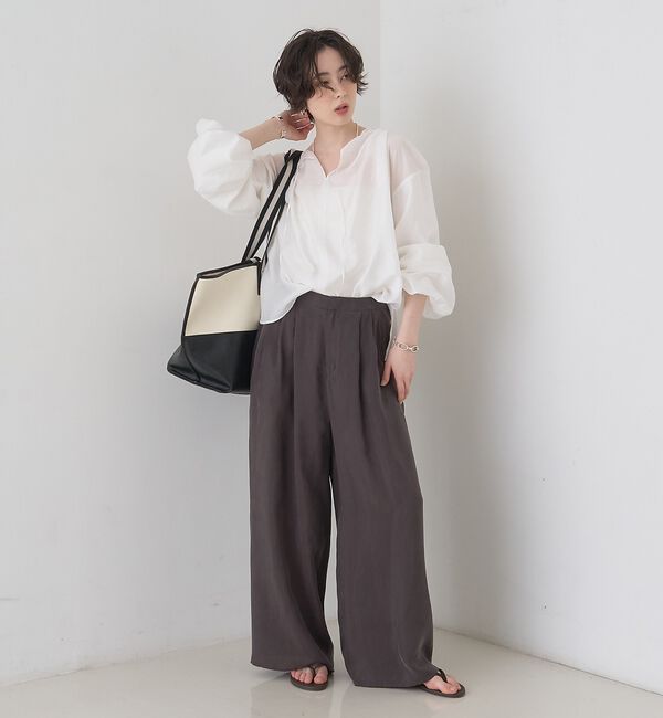 Rouge vif「【一部店舗限定】バルーンスリーブシアーブラウス」|シャツ・ブラウス|
