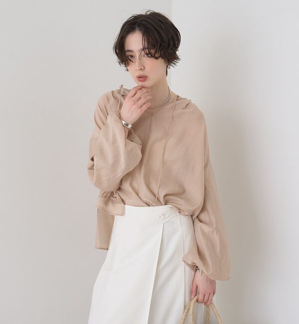 Rouge vif「【一部店舗限定】バルーンスリーブシアーブラウス」|シャツ・ブラウス|