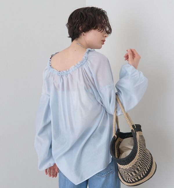 Rouge vif「【一部店舗限定】バルーンスリーブシアーブラウス」|シャツ・ブラウス|