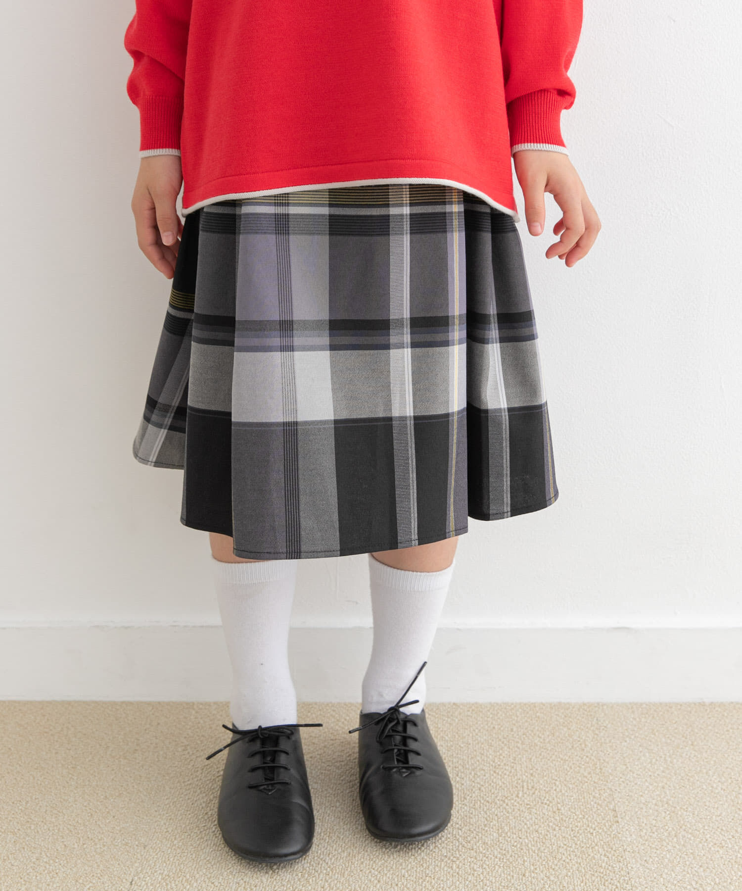 URBAN RESEARCH DOORS「『親子リンク』カラーチェックスカート(KIDS)」|その他|