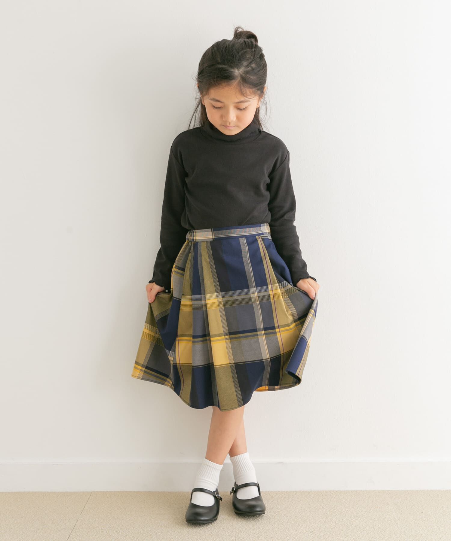 URBAN RESEARCH DOORS「『親子リンク』カラーチェックスカート(KIDS)」|その他|