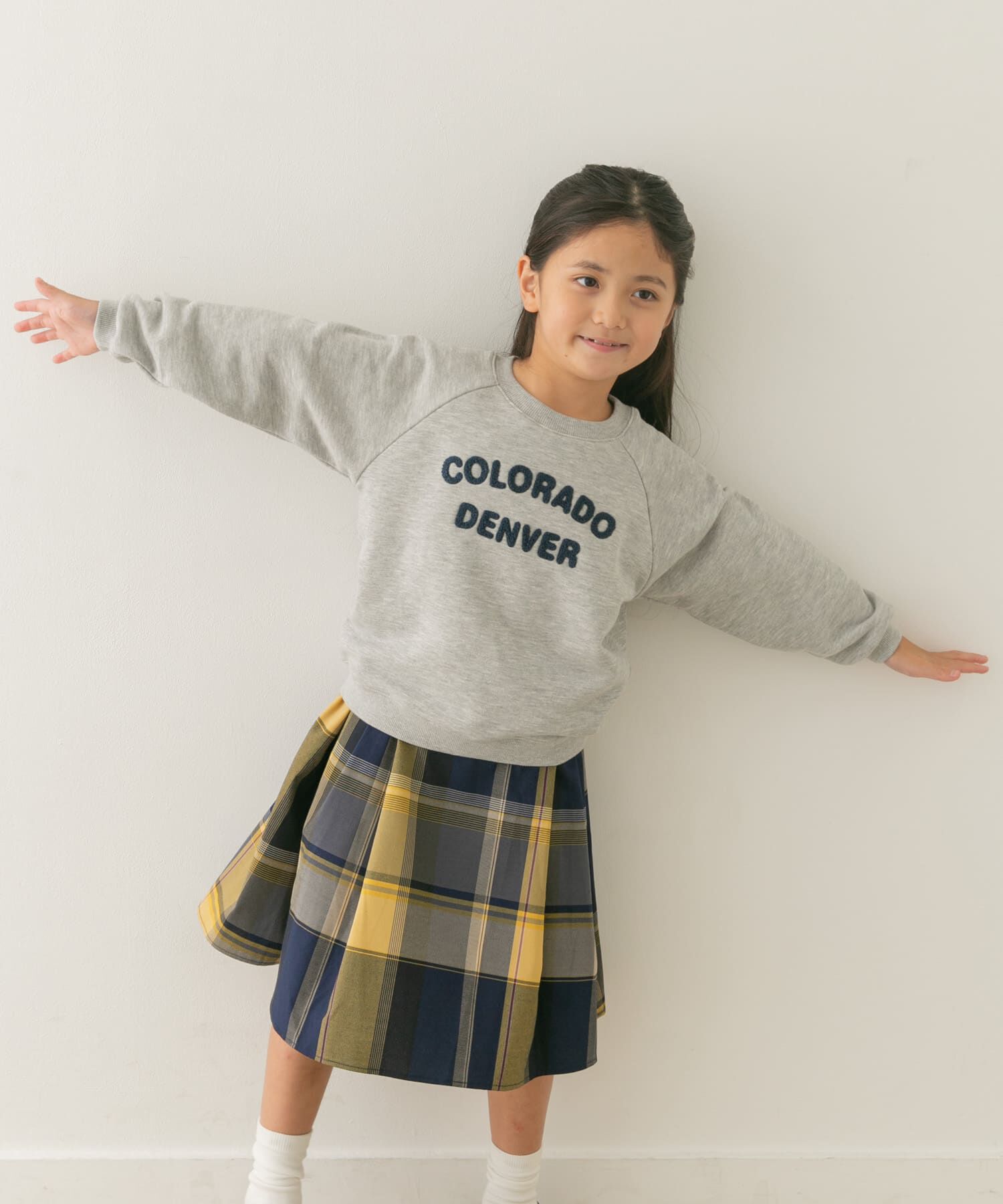 URBAN RESEARCH DOORS「『親子リンク』カラーチェックスカート(KIDS)」|その他|